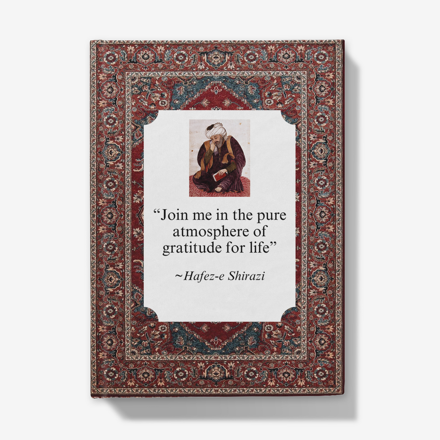 Hafez 'Join me in the pure atmosphere of gratitude for life' Journal