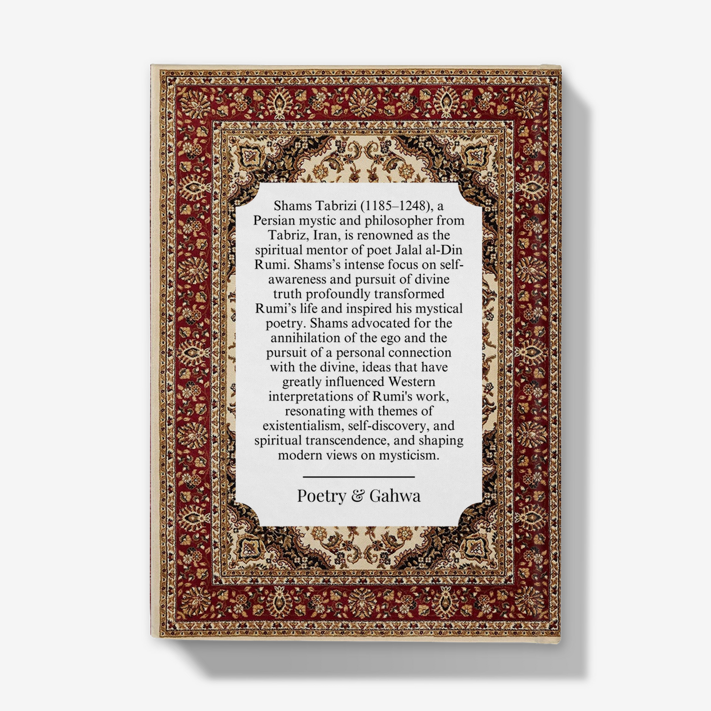 Shams Tabrizi: 'Be grateful! It is easy to thank after obtaining what you want, thank before having what you want'Journal